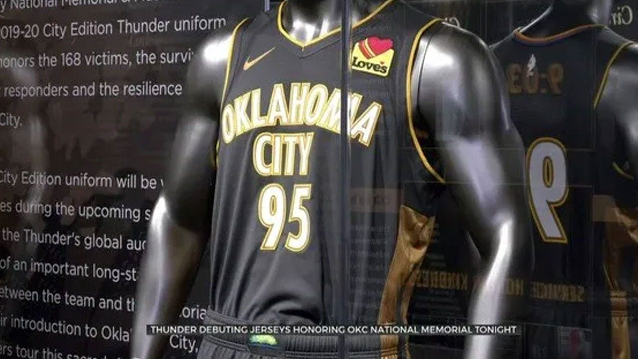 OKC Thunder To Debut Jerseys Honoring National Memorial And Museum Thursday