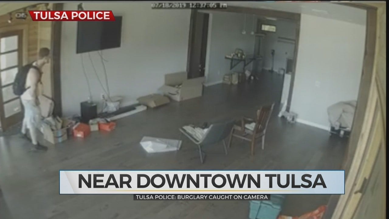 WATCH: Tulsa Police Search For Man Caught On Camera Breaking Into Home