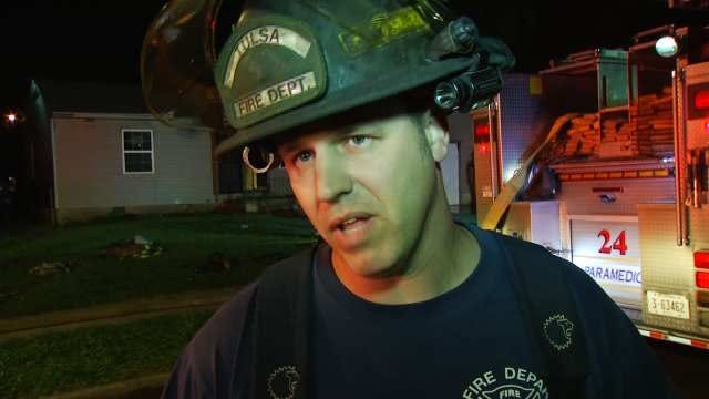 WEB EXTRA: Tulsa Firefighter Roger Schafer Talks About House Fire