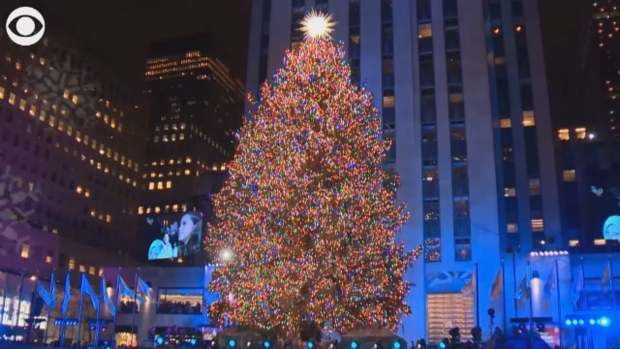 Christmas Tree Lighting At Rockefeller Center In NYC