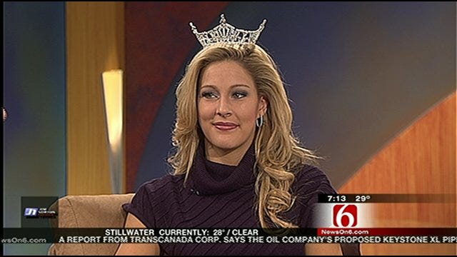 Miss Oklahoma Visits Six in the Morning