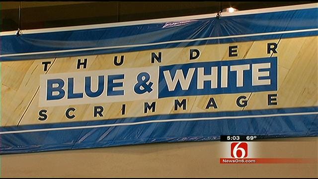 OKC Thunder Makes Stop In Bixby For Blue-White Scrimmage
