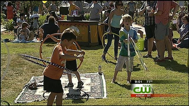 Tulsa's 'Guthrie Green' Opens With Music, Family Fun In Brady District