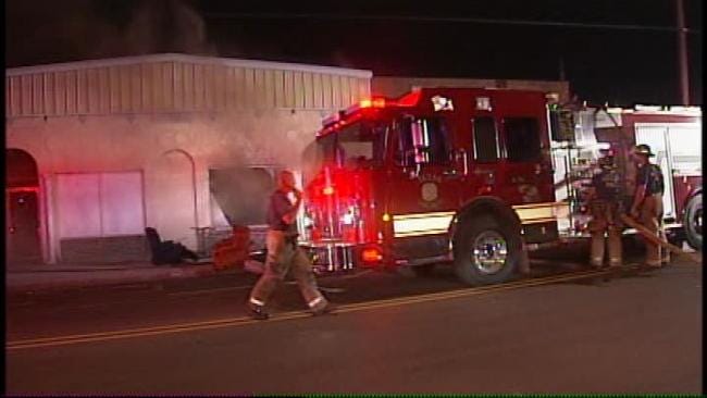 WEB EXTRA: Video From Scene Of Vacant Tulsa Building Fire