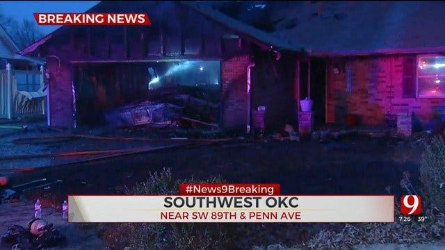 OKCFD: 1 Critically Injured, Pet Killed In SW OKC House Fire