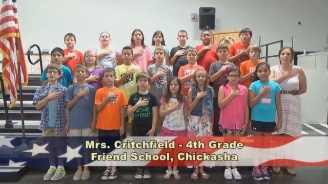 Mrs. Critchfield's 4th Grade Class at Friend School in Chickasha