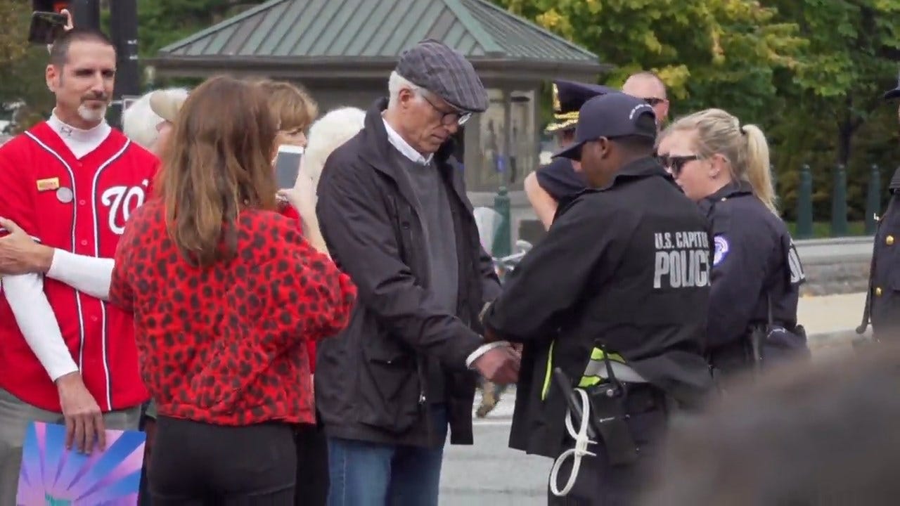 WATCH: Ted Danson Arrested With Jane Fonda At U.S. Capitol
