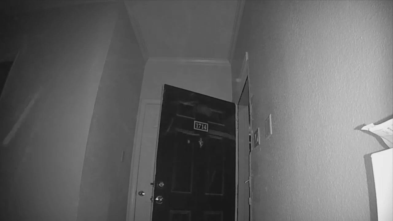 WEB EXTRA: Apartment Surveillance Video Of Tulsa Burglary