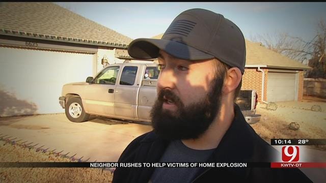 Neighbor Rushed To Help After NW OKC Home Explosion