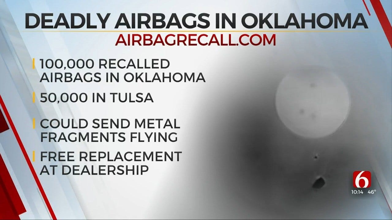 Report: 100,000 Oklahomans Have Possible Faulty Airbags
