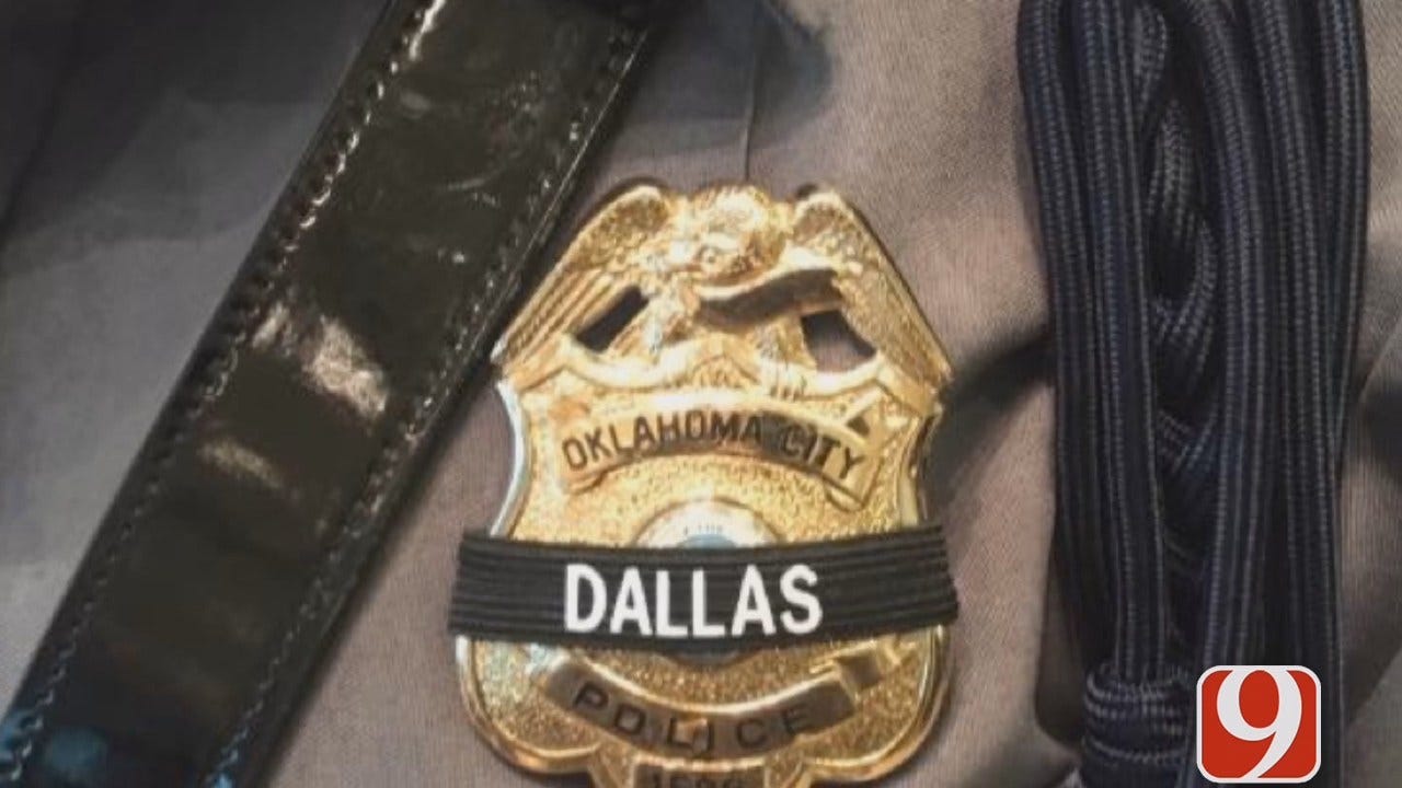 OKCPD Honor Guard Members, Others At Dallas Police Officer Funerals
