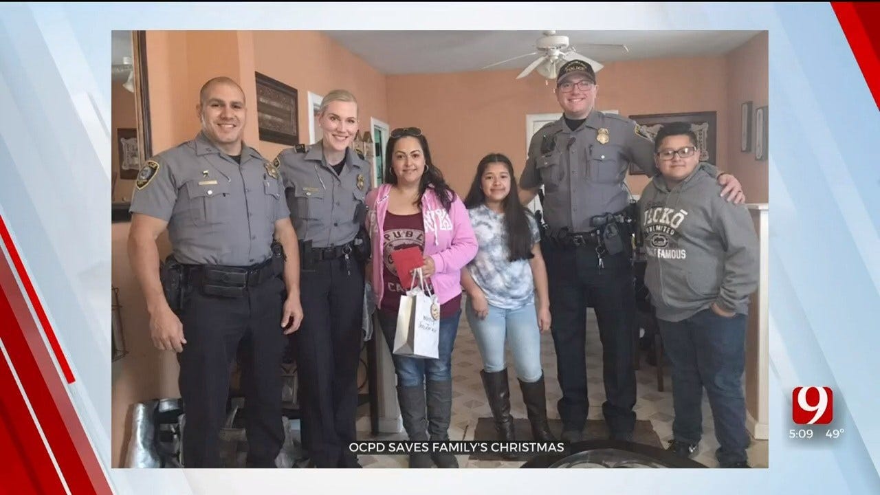 OKC Mother Thanks Officers For Saving Her Family's Christmas