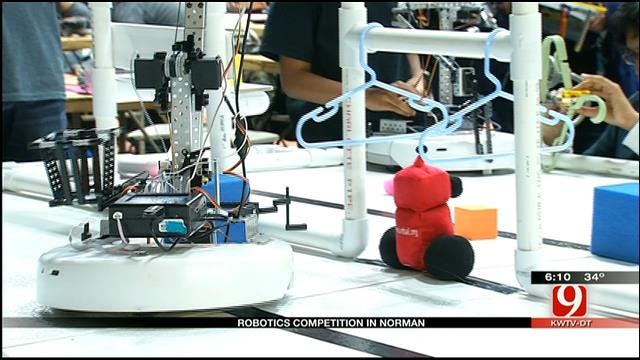 Hundred Of Okla. Students Flock To Robotics Competition In Norman