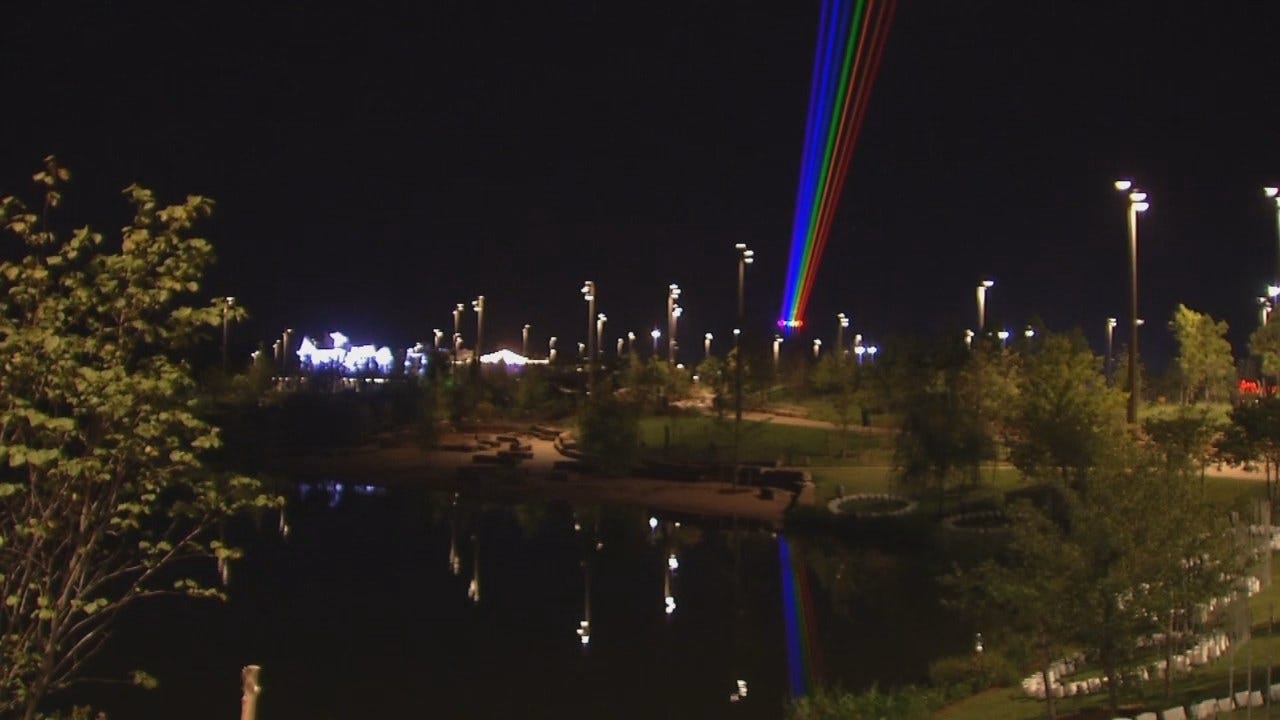 WEB EXTRA: Rainbow Of Lights Over Tulsa's Gathering Place