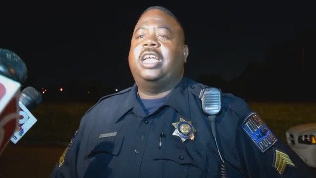 WEB EXTRA: Tulsa Police Sgt. Dedlorn Sanders Talks About Shooting
