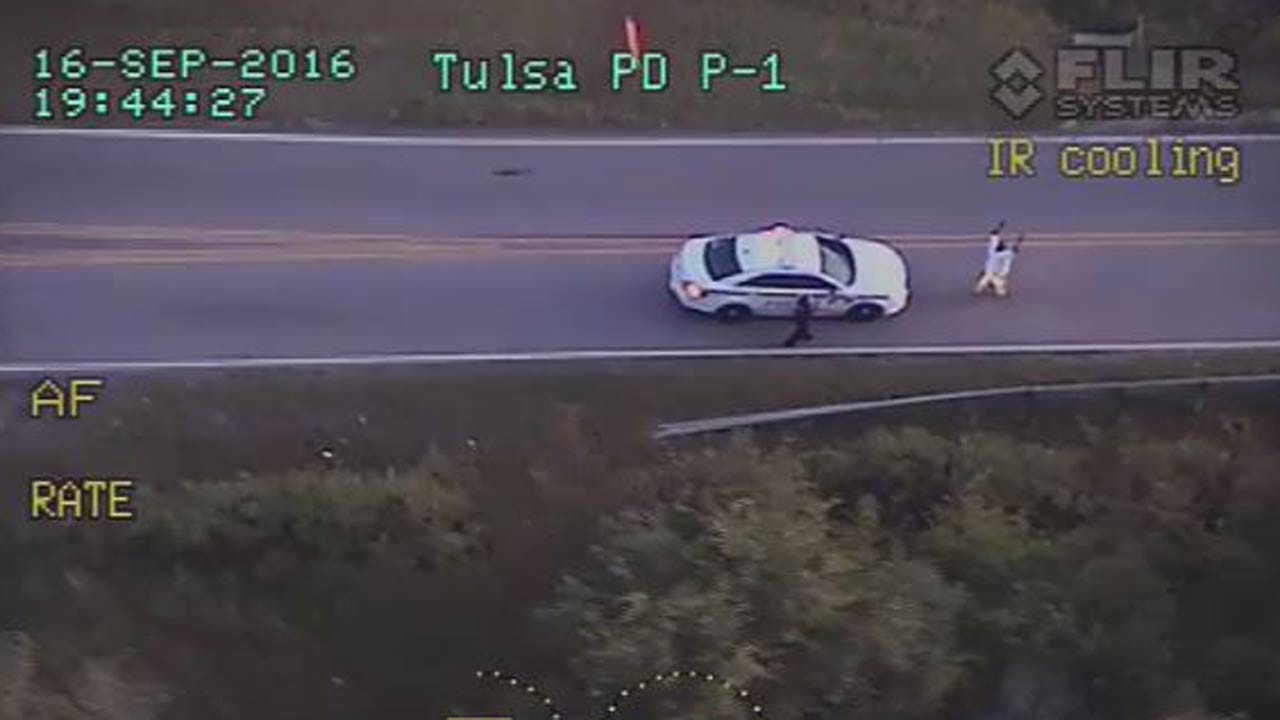 WEB EXTRA: Tulsa Police Officer Flies Over Deadly Officer-Involved Shooting