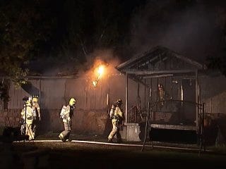 WEB EXTRA: Video From Scene Of Catoosa House Fire