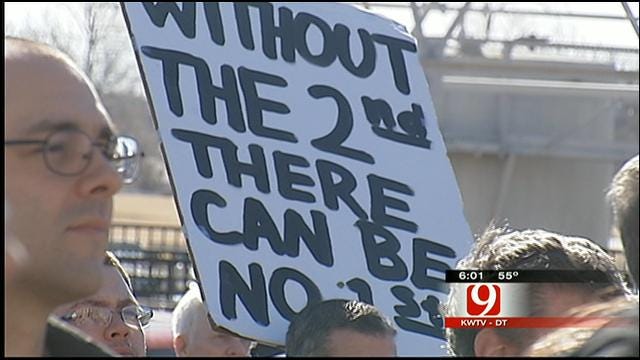 Gun Rights Activists Rally At Oklahoma State Capitol