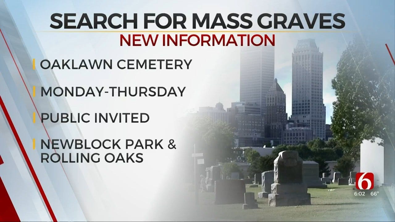 Tulsa Releases Schedule For Mass Graves Search