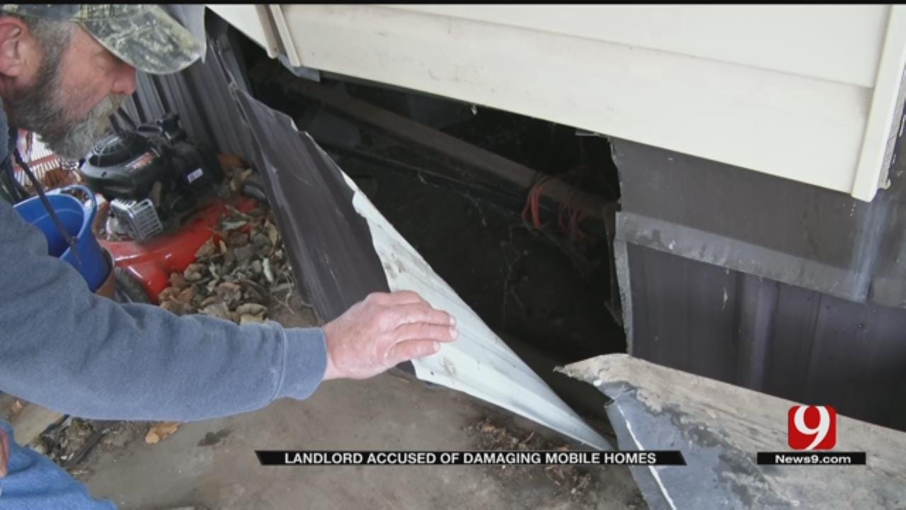Landlord Accused Of Damaging Mobile Homes In NW OKC
