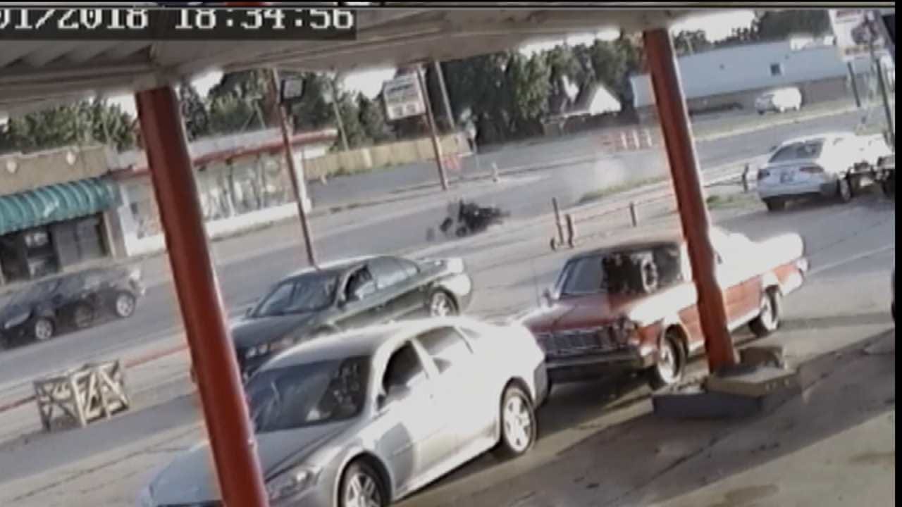 WEB EXTRA: Atlas Automotive Surveillance Video Of The Crash