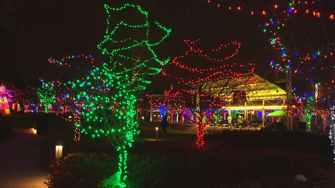 Tulsa's Guthrie Green Glowing For Holiday Market