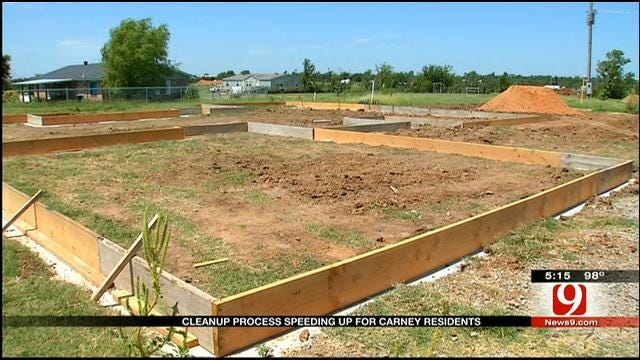 Carney Residents Begin Rebuilding 2 Months After Tornado