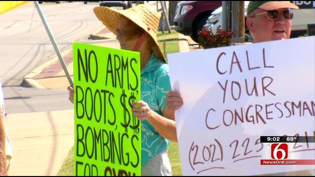 Tulsans Protest American Action In Syria