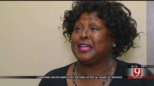 Female OKC Police Officer Retiring After 38 years