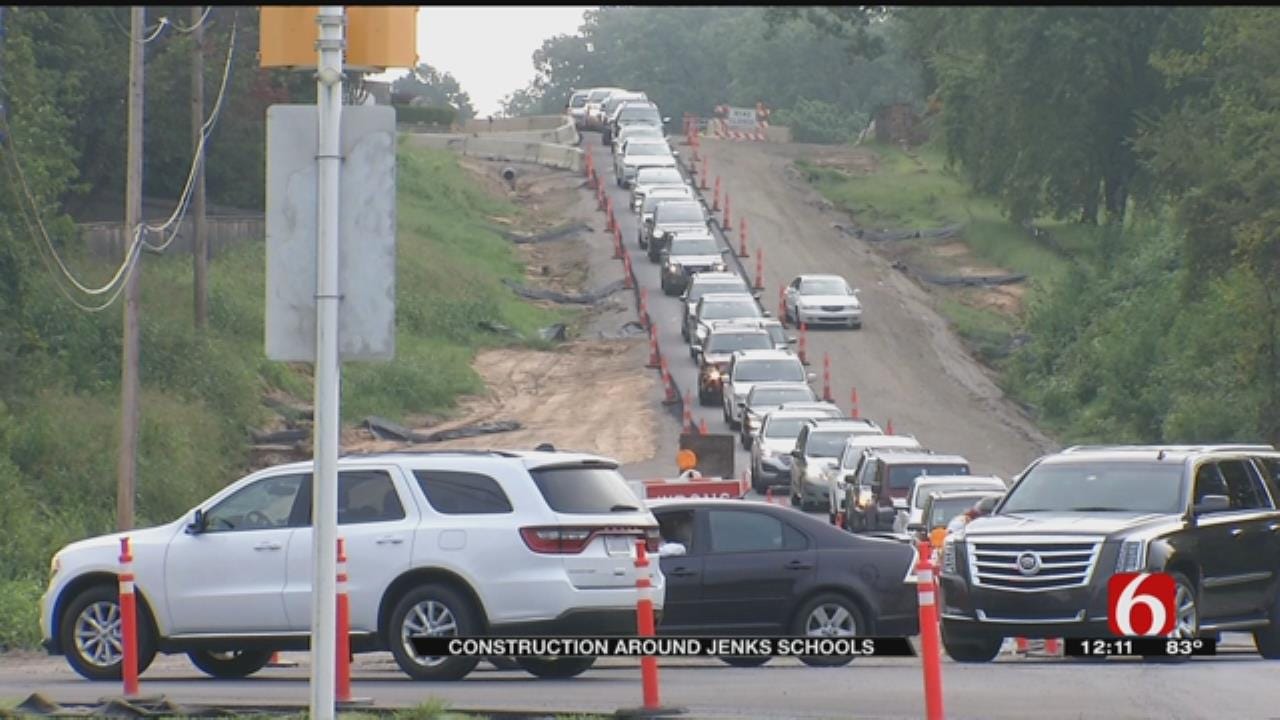 Road Construction Impacts Jenks Middle School Traffic
