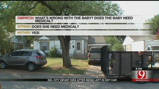 Del City Police: Infant Dies After Being Left In Hot Car