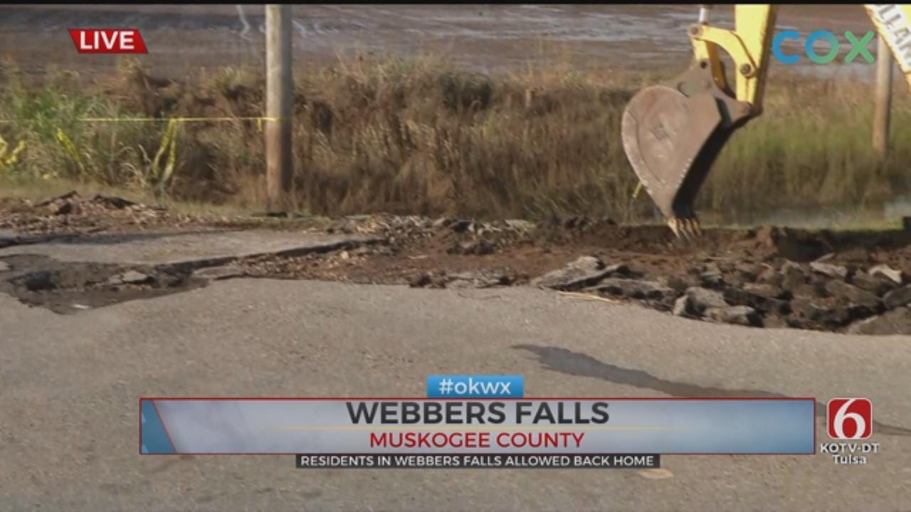 Clean Up Begins in Webbers Falls After Flooding