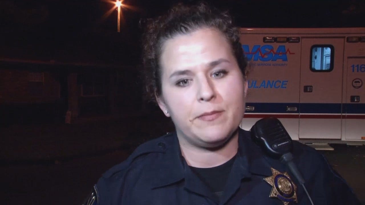 WEB EXTRA: Tulsa Police Cpl. Amber McCarty Talks About Attempted Burglary, Stabbing