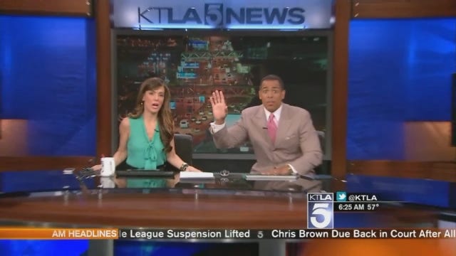 WEB EXTRA: Los Angeles Earthquake Caught On Camera Live On-Air