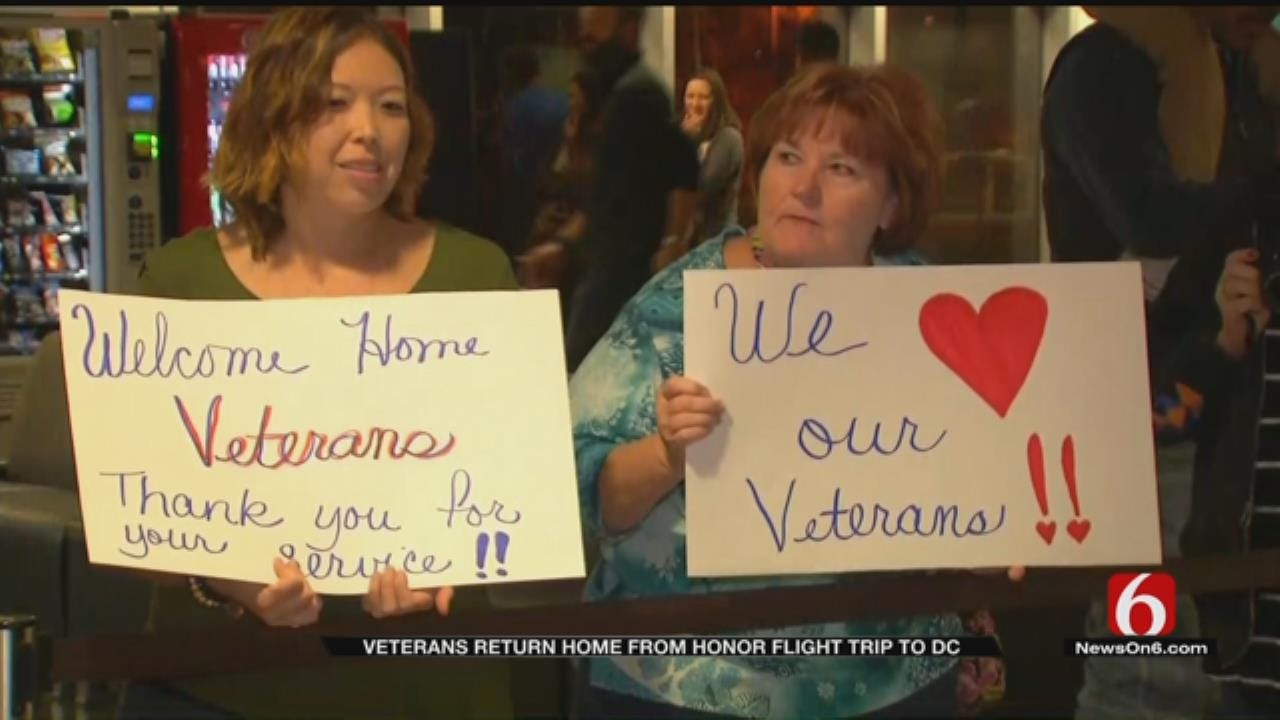Veterans' Return To Tulsa Greeted With Letters, Support
