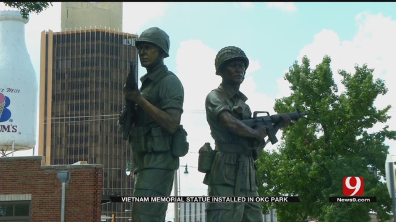 Vietnam Memorial Statue Installed In OKC Park