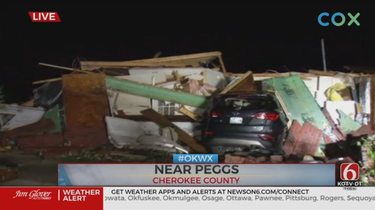 Late Night Tornado Moves Through Parts Of Cherokee, Delaware Counties