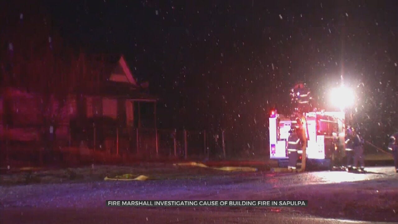 Firefighters Rescue Man From Sapulpa Building Fire