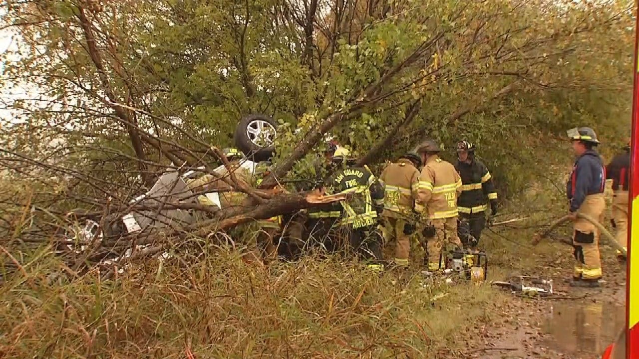 Emergency Crews Responding To Rollover Crash On Highway 169