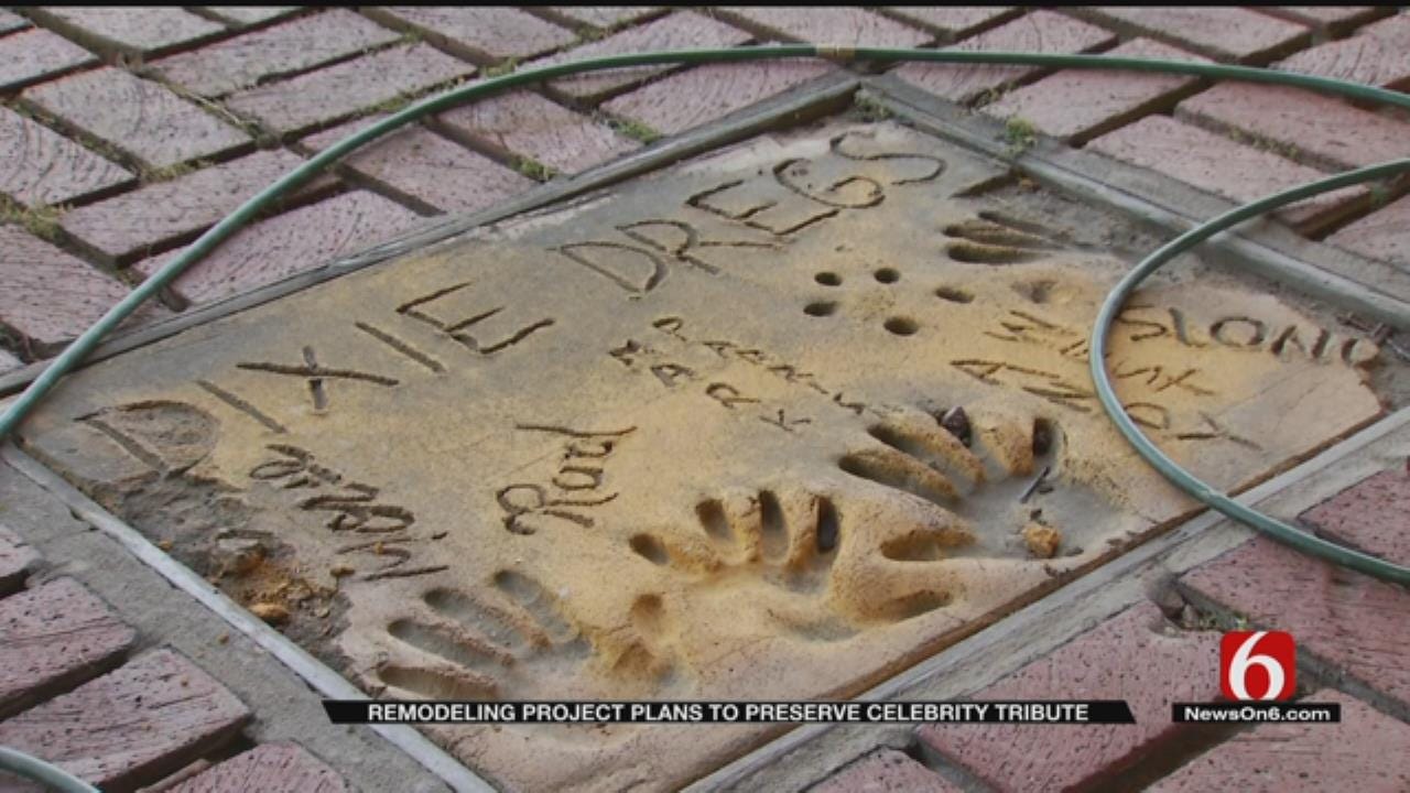 Celebrity Handprints Surround Tulsa Store