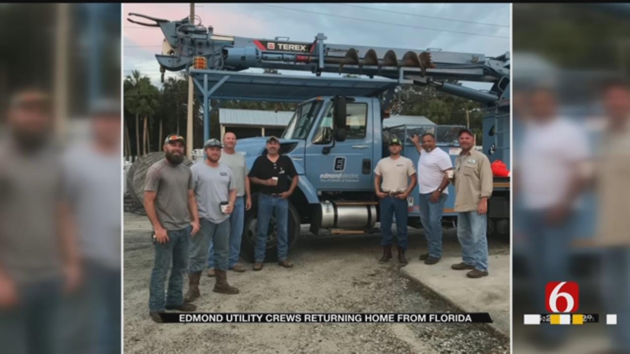 Edmond Utility Crew Helps Restore Power In Florida After Irma