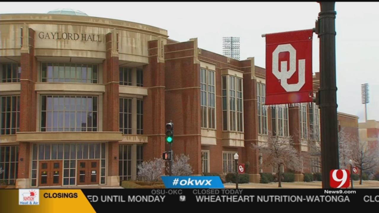 University Of Oklahoma Closes Doors Thursday Due To Winter Weather