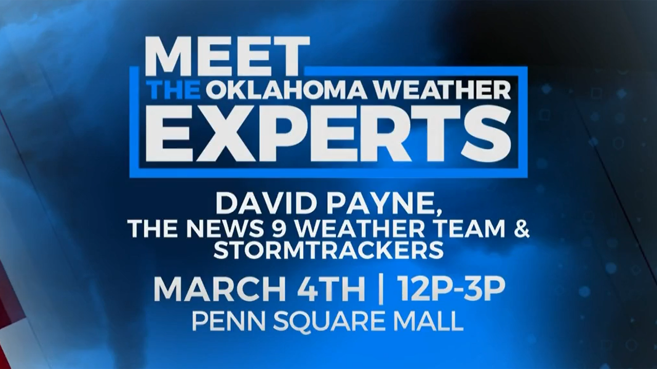 Join Chief Meteorologist David Payne, the entire weather team, storm trackers and Jim Gardner from Bob Mills SkyNews 9.