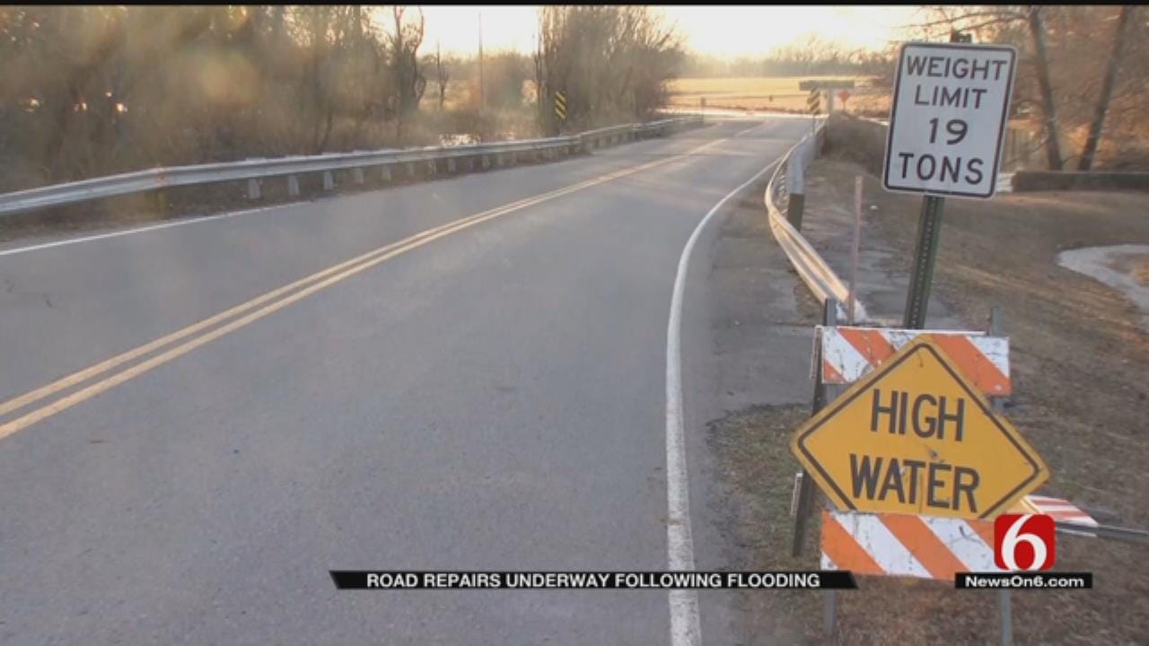 Flooding Damages Muskogee County Roads