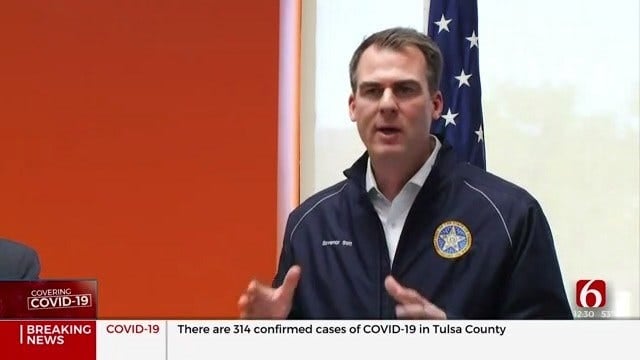 Gov. Stitt Says Oklahoma Prepared For Coronavirus (COVID-19)