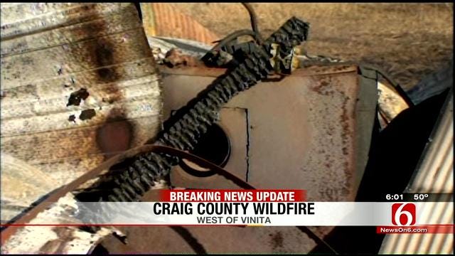 Grassfire Destroys Shed Full Of Memories For Craig County Woman