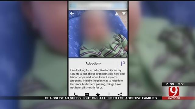 Mother Puts Up Baby For Adoption On OKC Craigslist Page