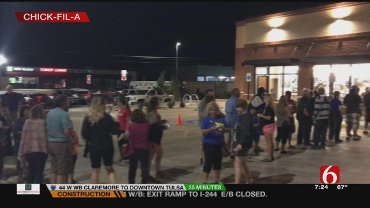 Claremore Chick-fil-a Fans Camp Out, Help Charity