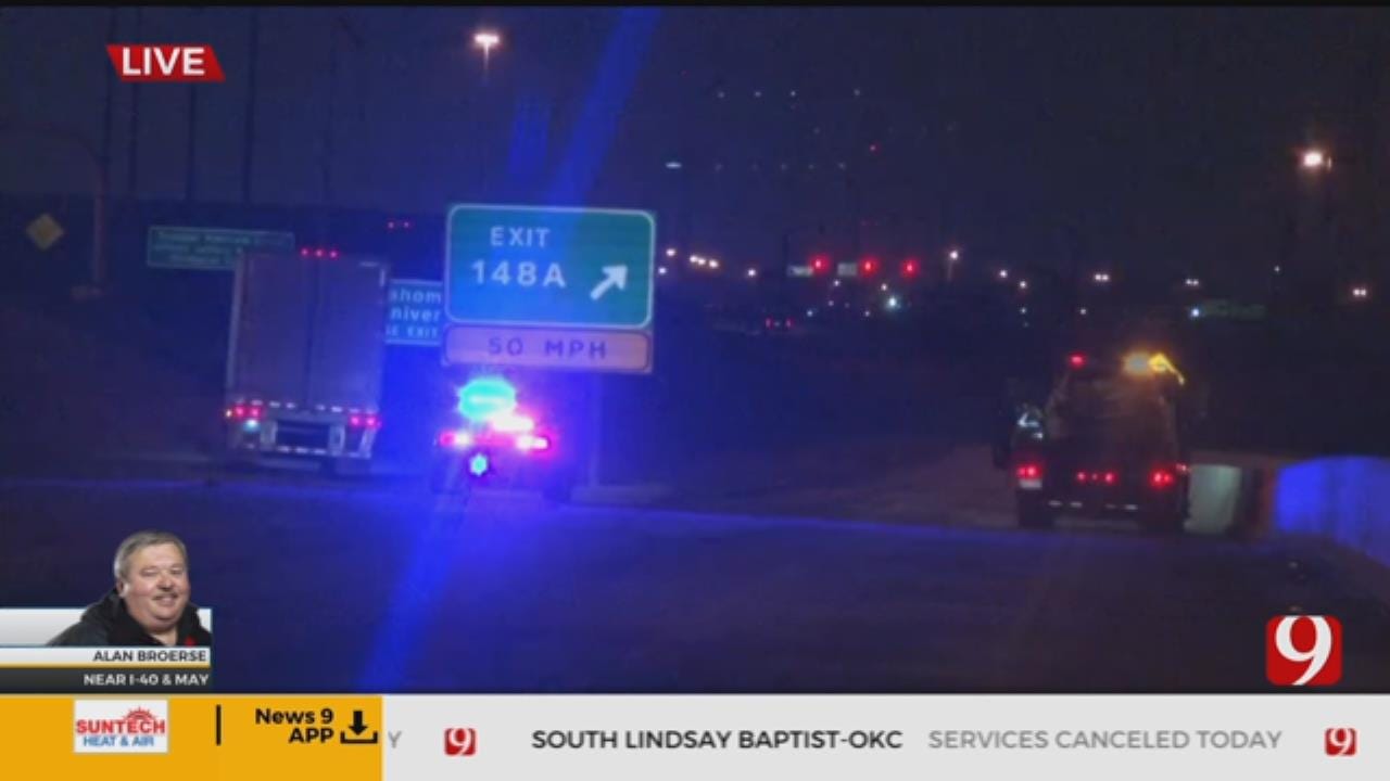 Road Conditions: Semi Wreck At I-40, May In OKC