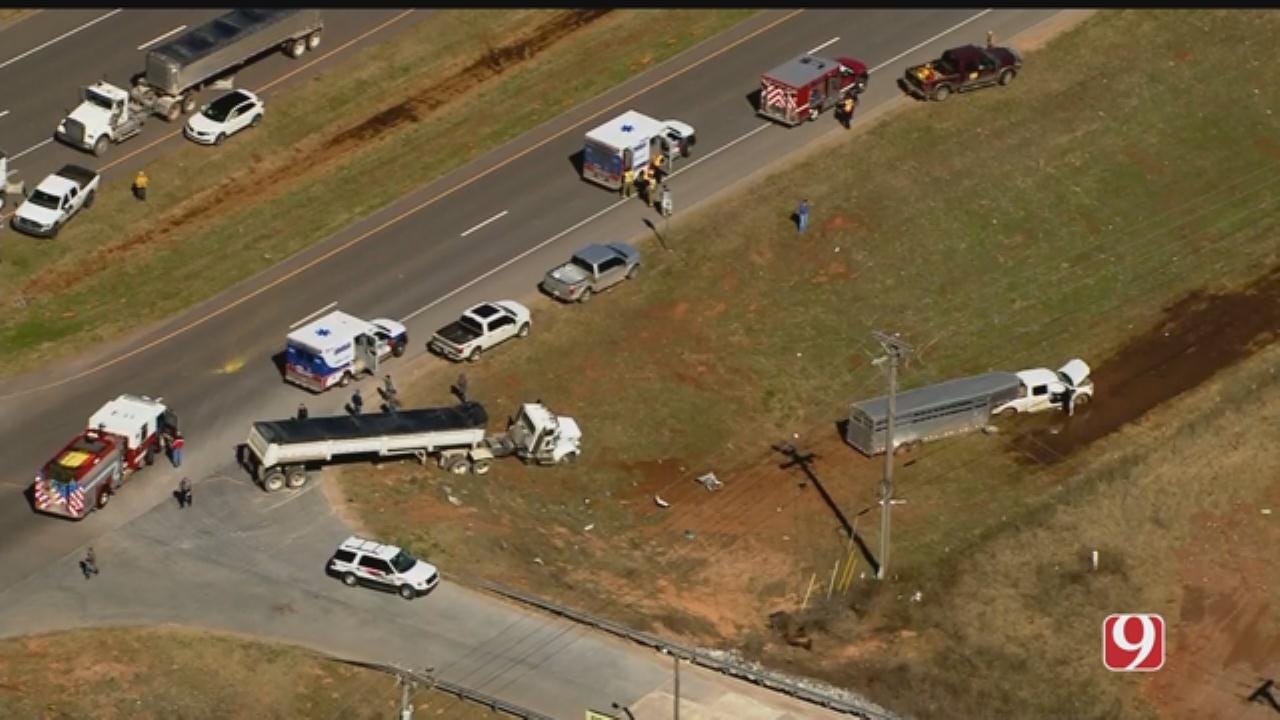 Bob Mills SkyNews 9 Flies Over Injury Crash Near Mustang